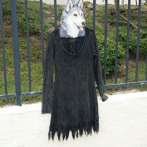 Lace Up Back Dress